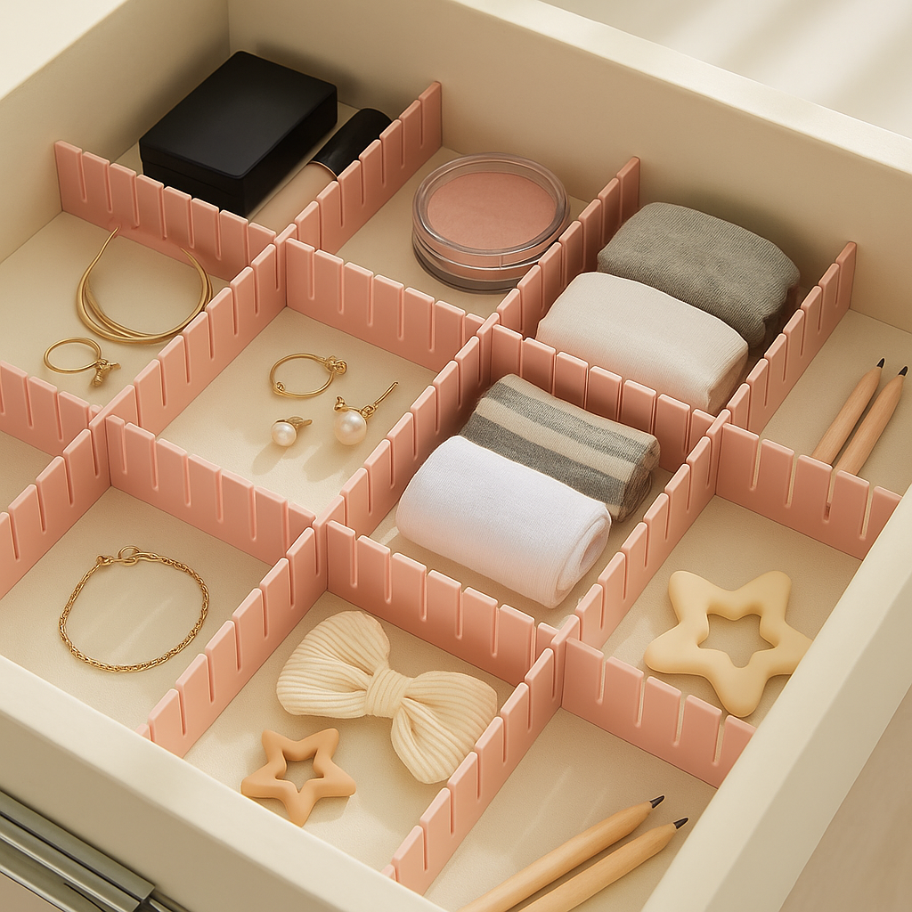 Adjustable Drawer Partition Dividers (4 in 1 pack)