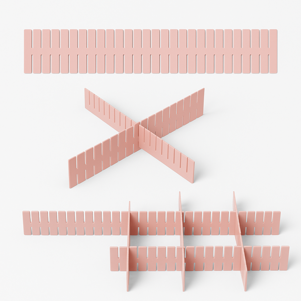 Adjustable Drawer Partition Dividers (4 in 1 pack)