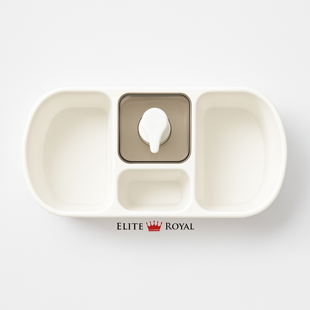 Dish Washing Organizer Set – Large Capacity Sink Caddy with Pump Ring Holder