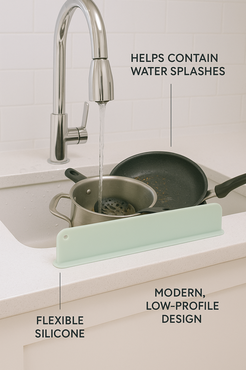 Trevo Sink Splash Guard
