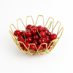 Premium Foldable Metal Basket – Golden Finish | Kitchen & Home Storage